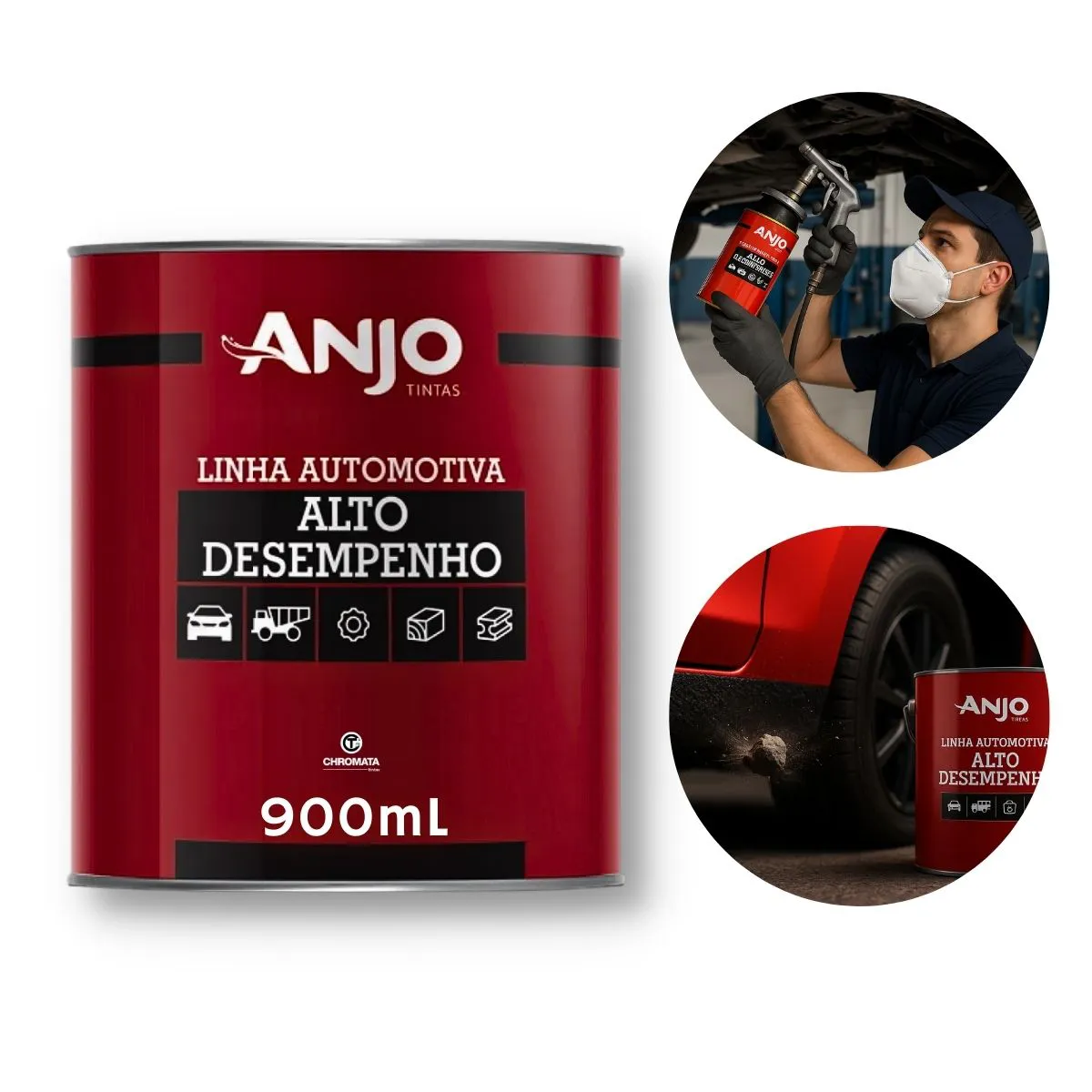EMBORRACHAMENTO PRETO 900ML ANJO