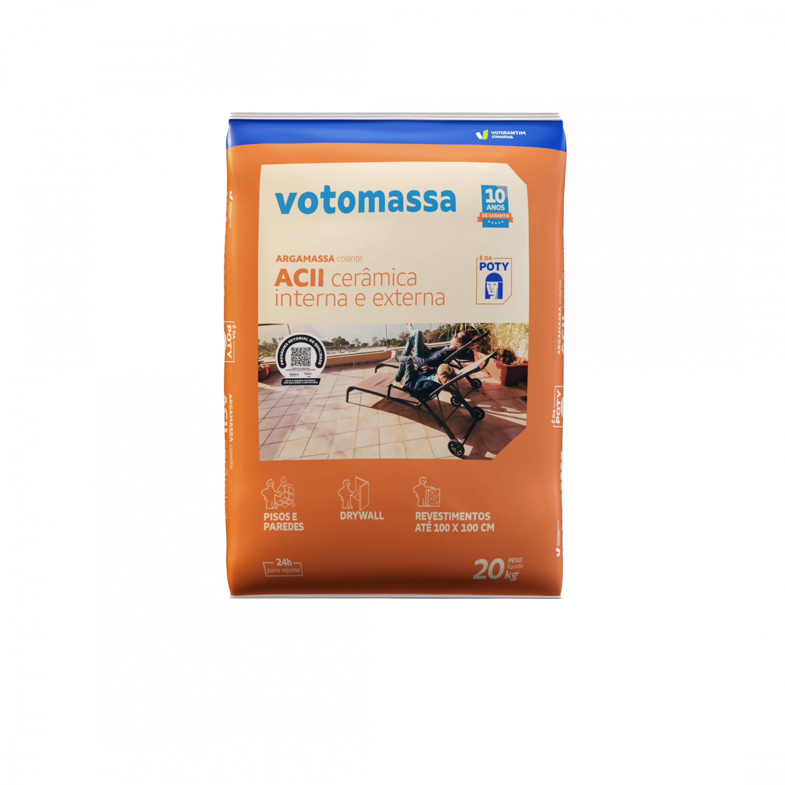 ARGAMASSA CERAMICA EXTERNA ACII 20KG VOTO...
