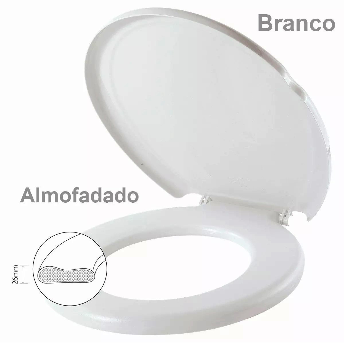 ASSENTO SANITARIO ALMOFADADO PRIME BR HERC