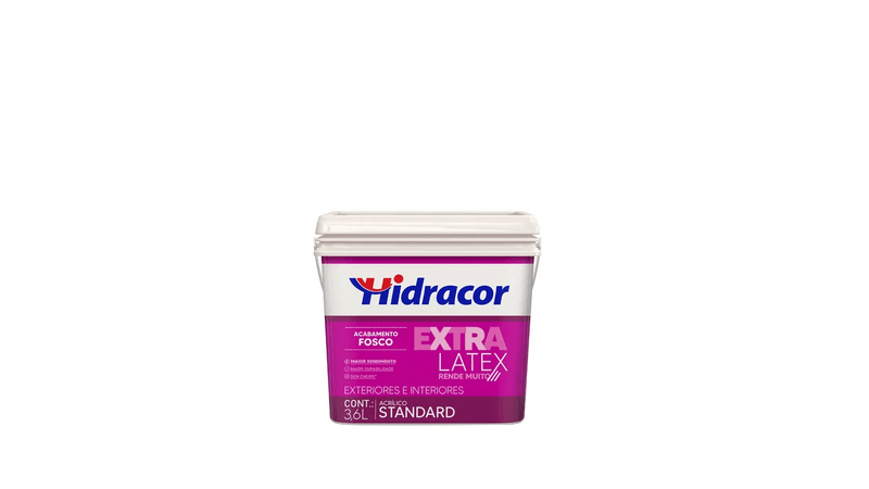 TINTA EXTRALATEX FOSCO 3,6L HIDRACOR