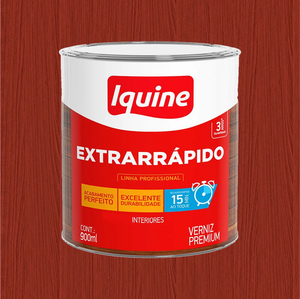 VERNIZ EXTRA RAPIDO IQUINE CEDRO 900ML