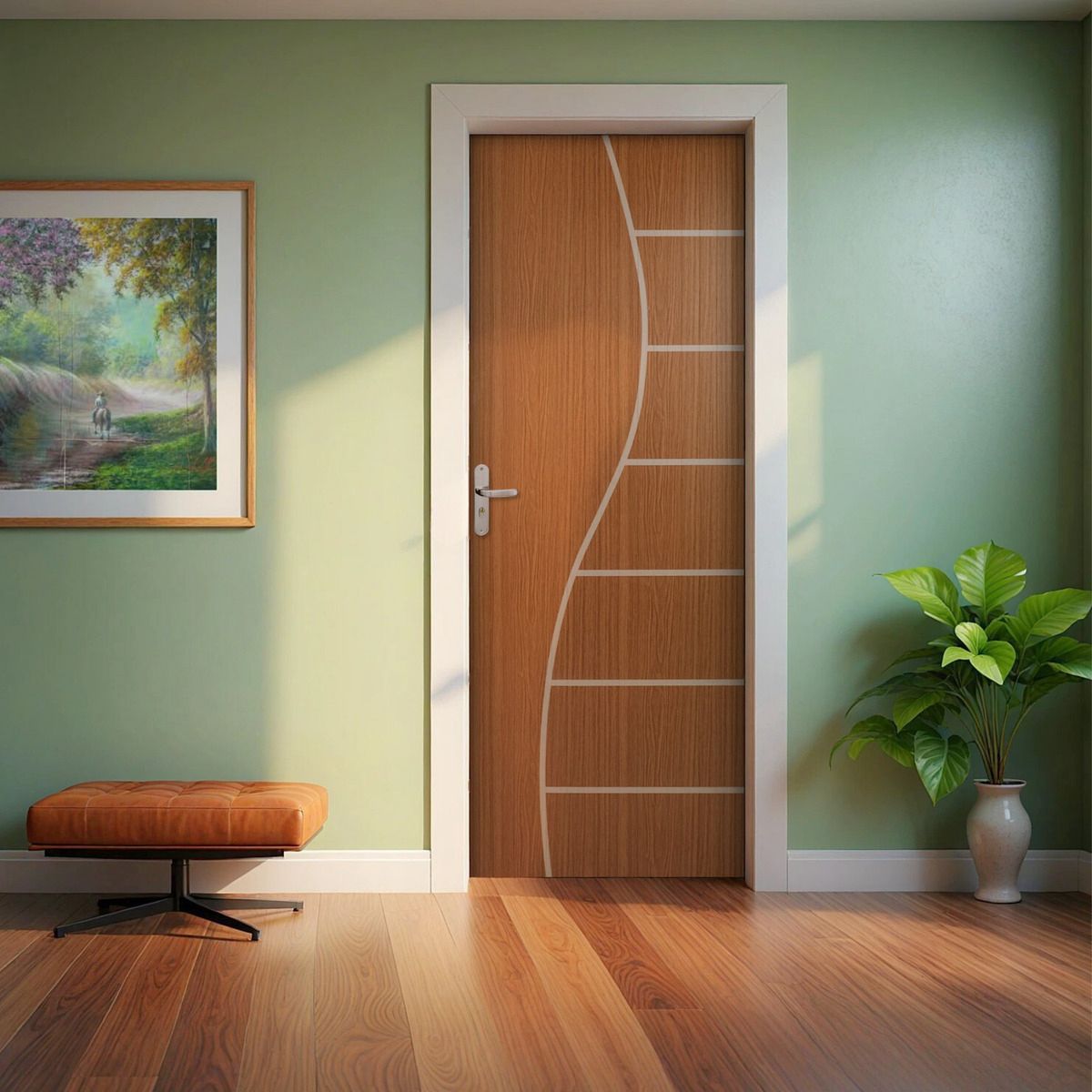 PORTA SAFIRA MOGNO 210X90X3CM BRITOS