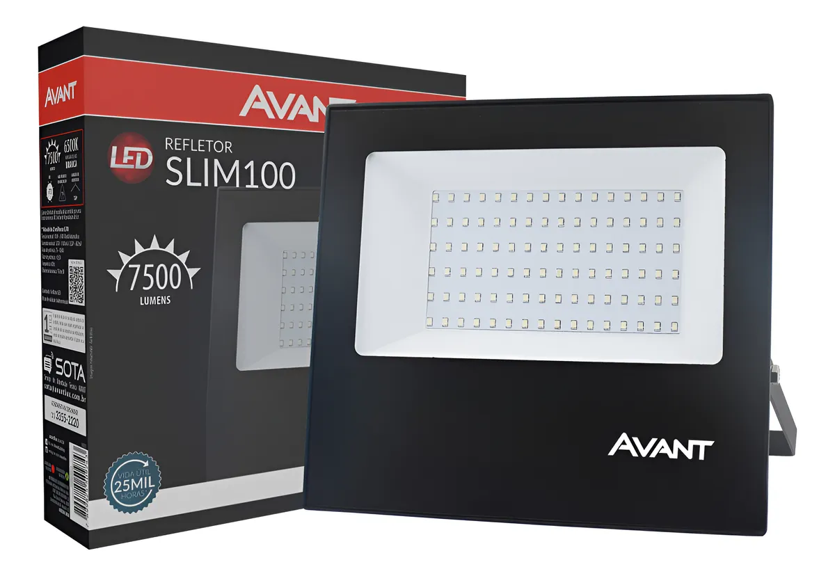 REFLETOR-SLIM100-BR6500K-BIVOLT-7500